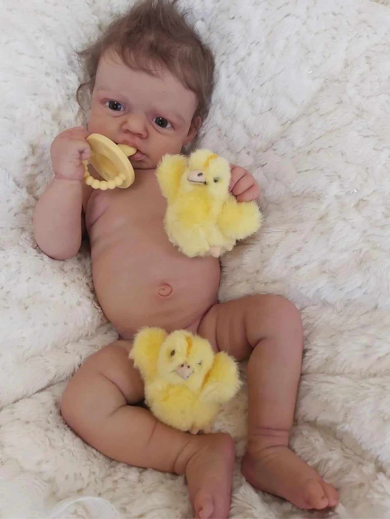 Awake Loulou Reborn panenka ručně vyrobená měkká vinylová novorozenecká panenka