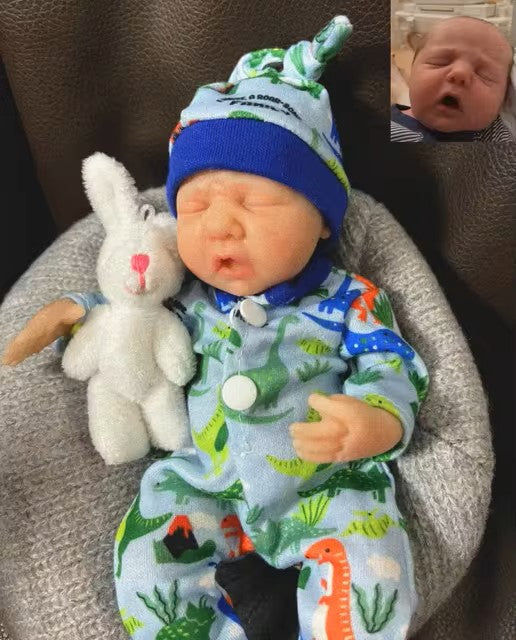 7“ mikro preemie celotělová silikonová dětská panenka Lifelike Mini Reborn Doll