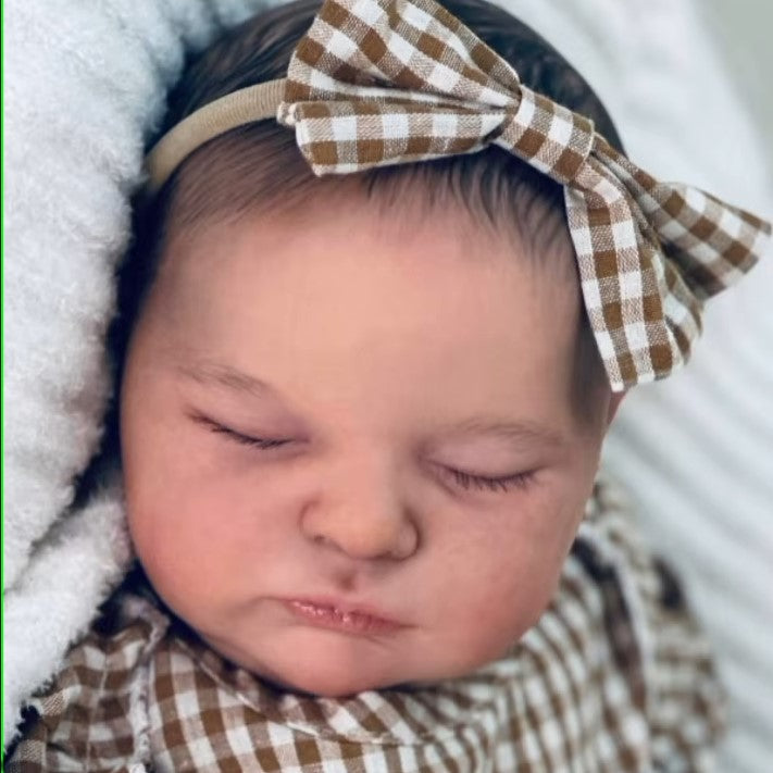 Laura Realistické Ready Made Reborn Baby Doll Ručně vyrobené zakořeněné vlasy
