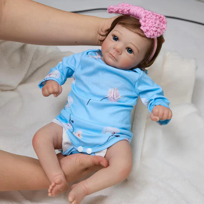 Reborn Baby Doll Felicia Rozkošná dívka realistická panenka