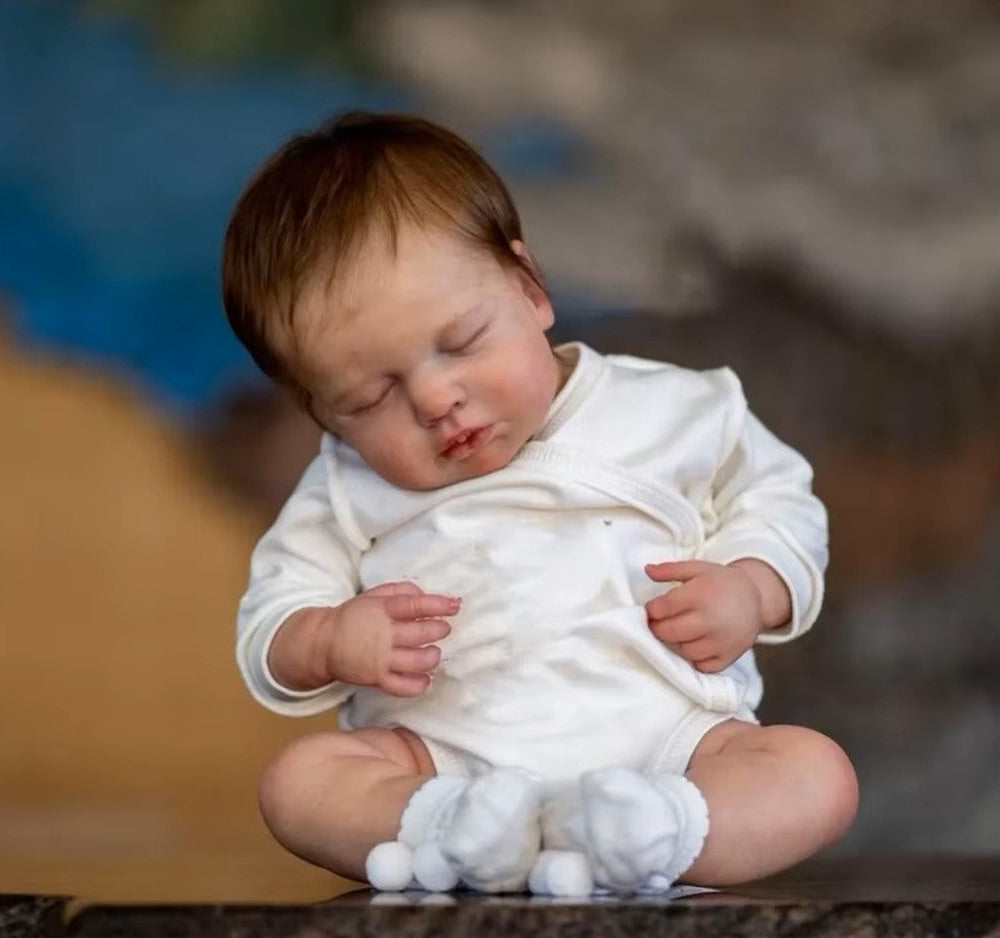 Reborn Panenka na celé tělo ze silikonového vinylu („kluk/holka“)