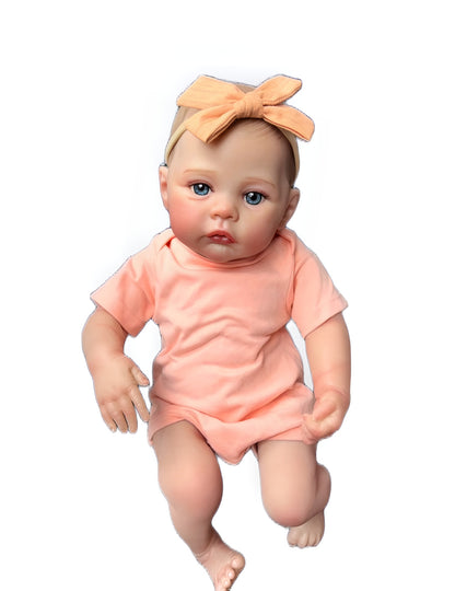 Reborn Baby Doll Meadow Soft Body 100% ručně vyrobená 3D kůže s viditelnými žilami