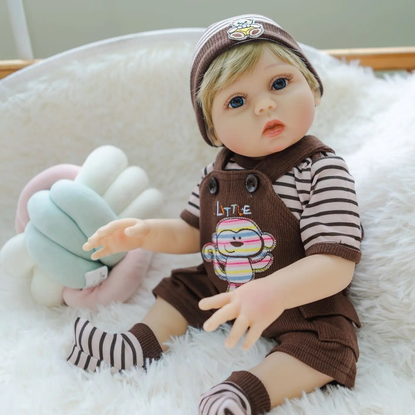 Baby Boy Coco Doll Premie Plně realistická reborn panenka