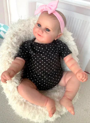 Reborn Baby Doll Maddiey Usmívající se dívka s viditelnými žilkami