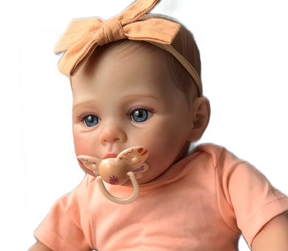 Reborn Baby Doll Meadow Soft Body 100% ručně vyrobená 3D kůže s viditelnými žilami